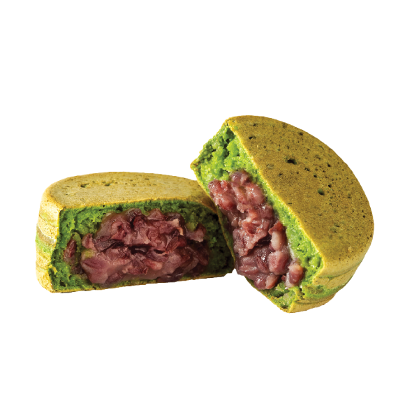Red Bean Paste + Matcha Dough